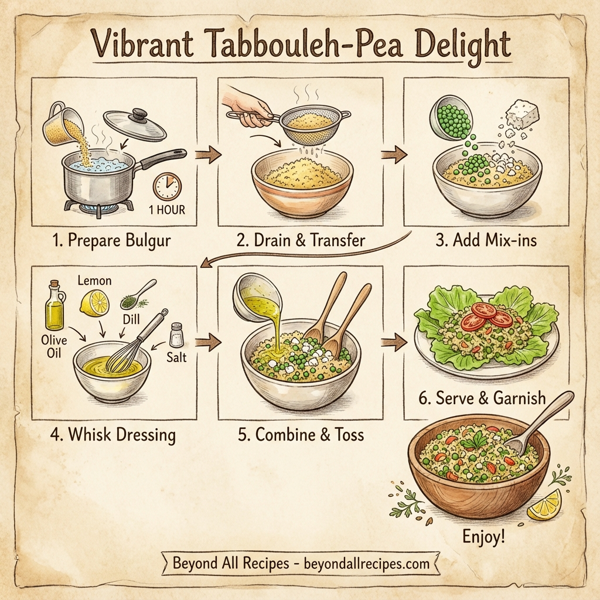 Vibrant Tabbouleh-Pea Delight instructions