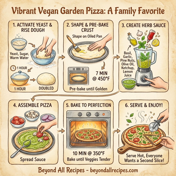 Vibrant Vegan Garden Pizza instructions