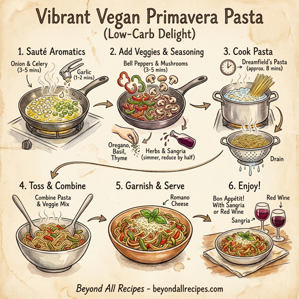 Vibrant Vegan Primavera Pasta (Low-Carb Delight) instructions