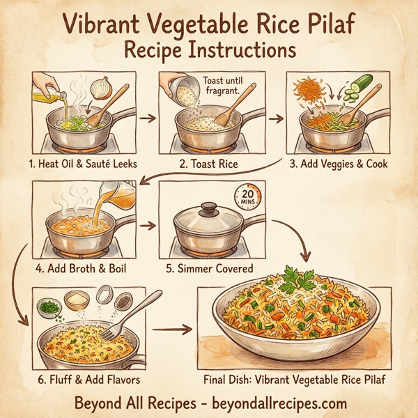 Vibrant Vegetable Rice Pilaf instructions