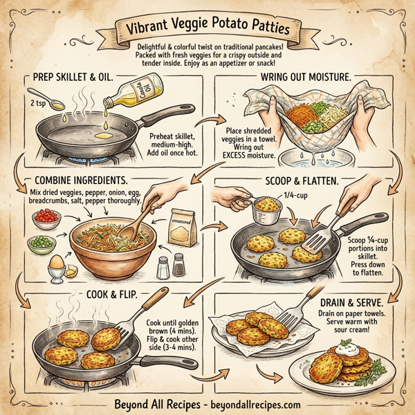 Vibrant Veggie Potato Patties instructions