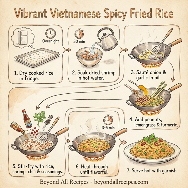 Vibrant Vietnamese Spicy Fried Rice instructions