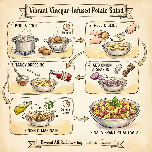 Vibrant Vinegar-Infused Potato Salad instructions