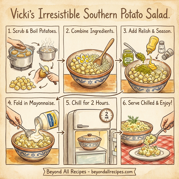 Vicki's Irresistible Southern Potato Salad instructions