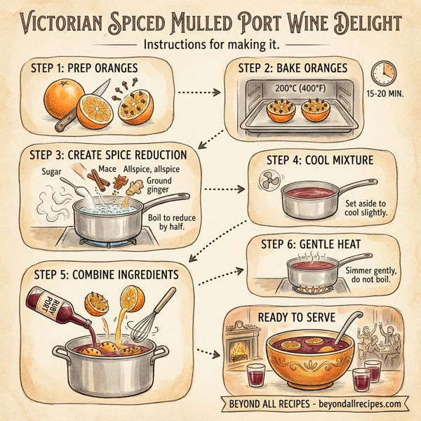 Victorian Spiced Mulled Port Wine Delight instructions