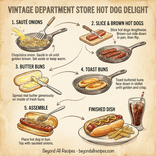 Vintage Department Store Hot Dog Delight instructions