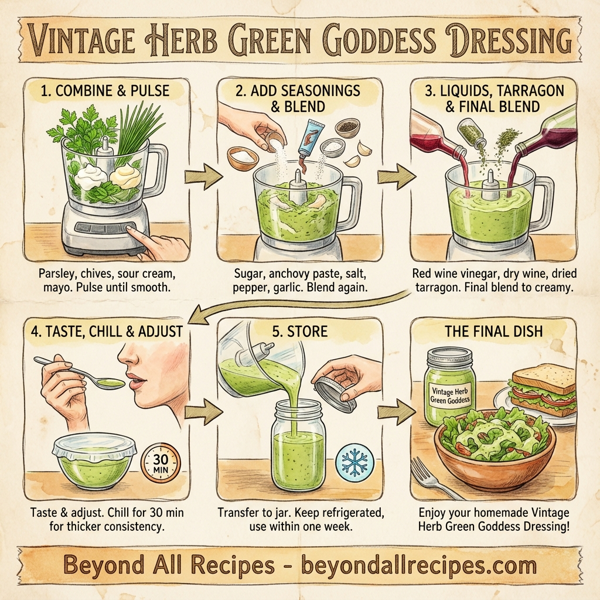 Vintage Herb Green Goddess Dressing instructions