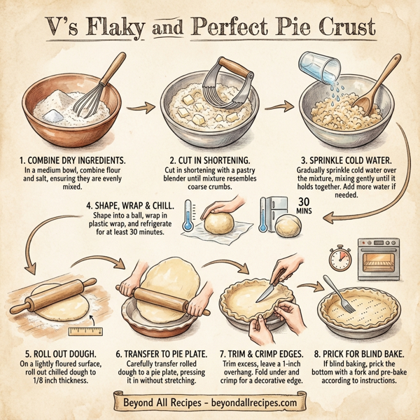 V's Flaky and Perfect Pie Crust instructions
