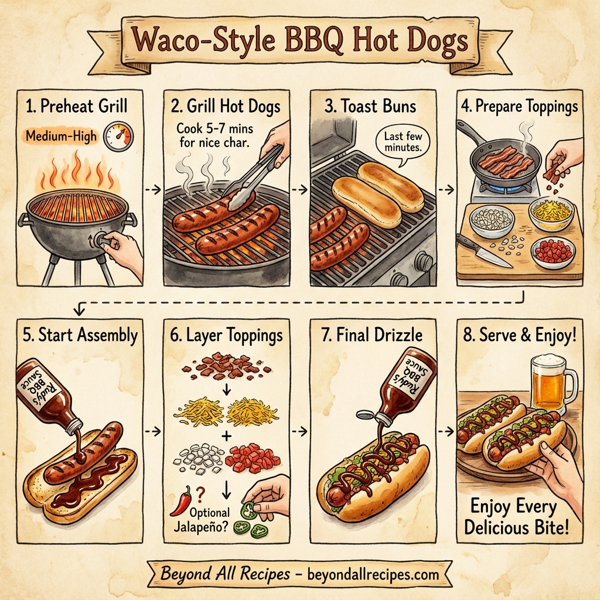 Waco-Style BBQ Hot Dogs instructions