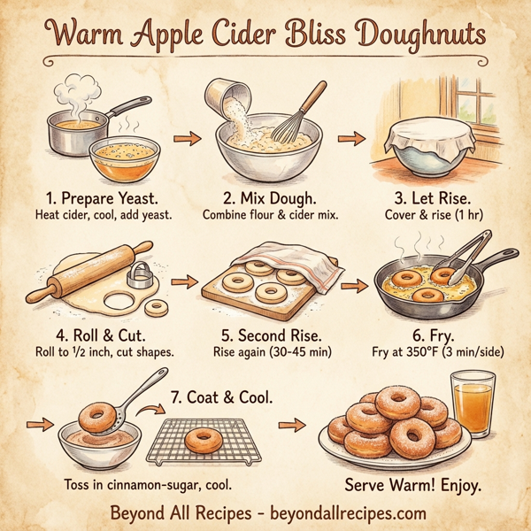 Warm Apple Cider Bliss Doughnuts instructions