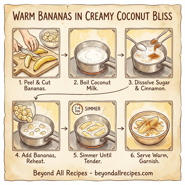 Warm Bananas in Creamy Coconut Bliss instructions
