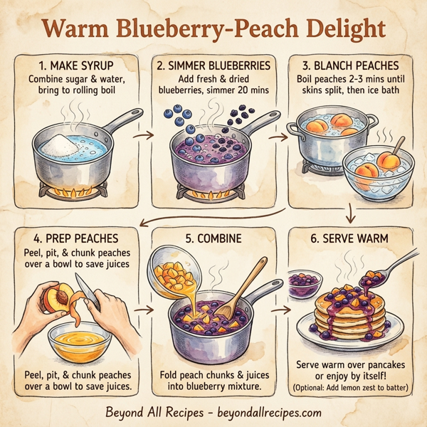 Warm Blueberry-Peach Delight instructions