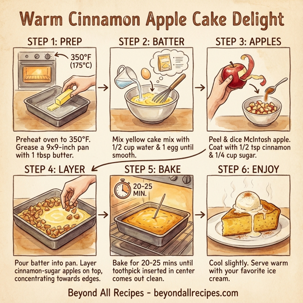 Warm Cinnamon Apple Cake Delight instructions