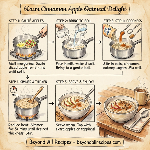 Warm Cinnamon Apple Oatmeal Delight instructions