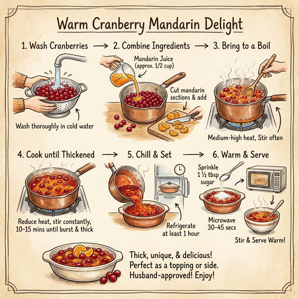 Warm Cranberry Mandarin Delight instructions