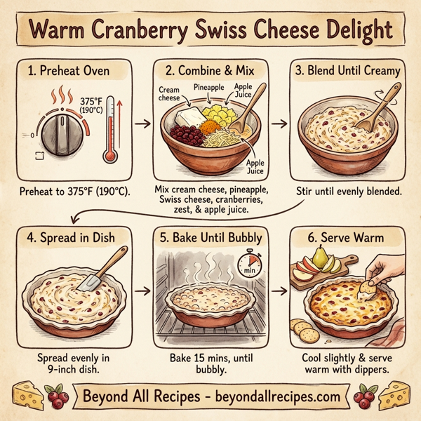 Warm Cranberry Swiss Cheese Delight instructions