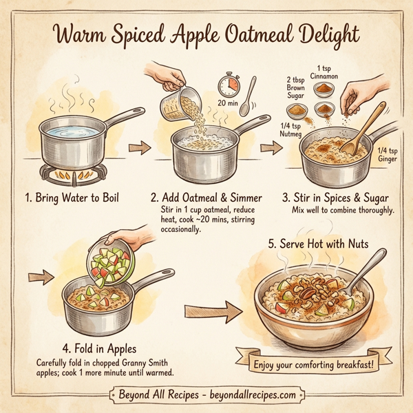 Warm Spiced Apple Oatmeal Delight instructions