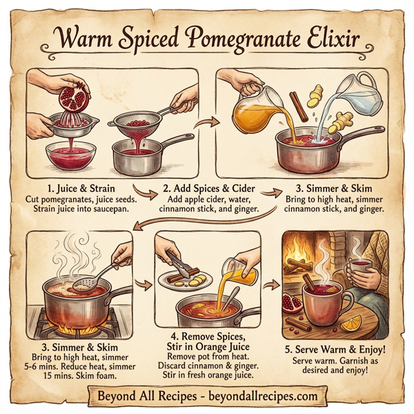 Warm Spiced Pomegranate Elixir instructions