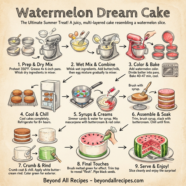 Watermelon Dream Cake instructions