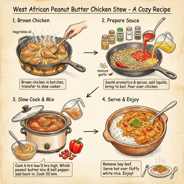 West African Peanut Butter Chicken Stew instructions