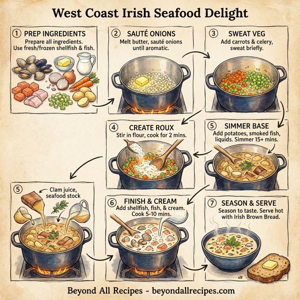 West Coast Irish Seafood Delight instructions