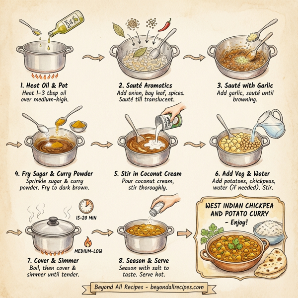 West Indian Chickpea and Potato Curry instructions