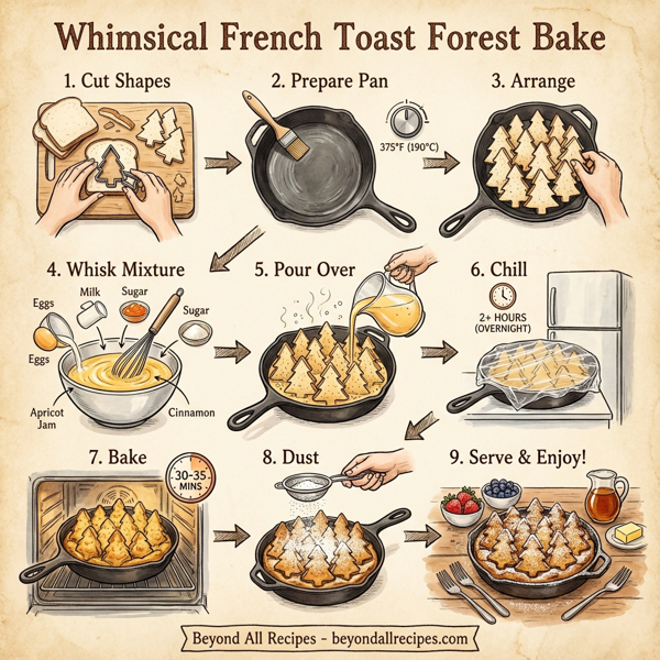 Whimsical French Toast Forest Bake instructions