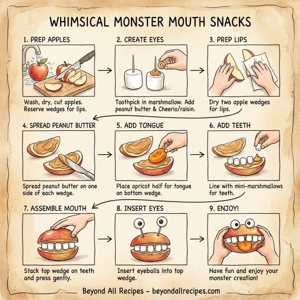 Whimsical Monster Mouth Snacks instructions