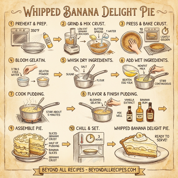 Whipped Banana Delight Pie instructions