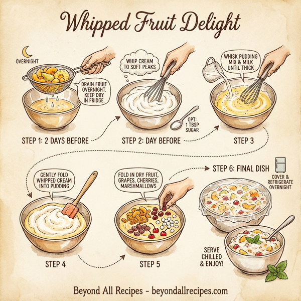 Whipped Fruit Delight instructions