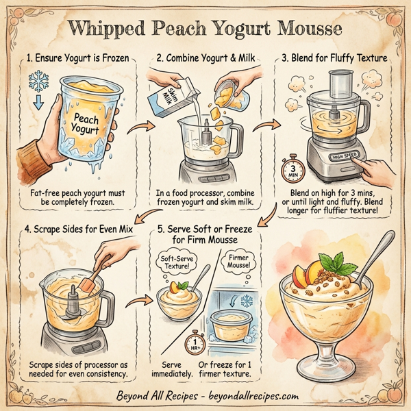 Whipped Peach Yogurt Mousse instructions