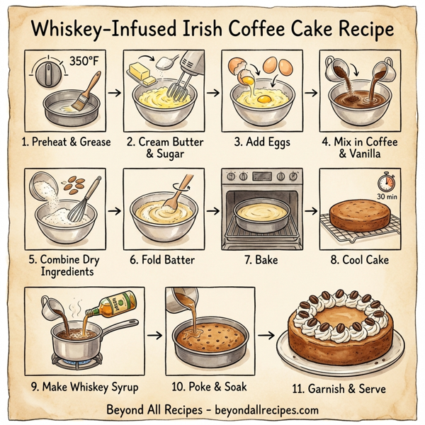 Whiskey-Infused Irish Coffee Cake instructions
