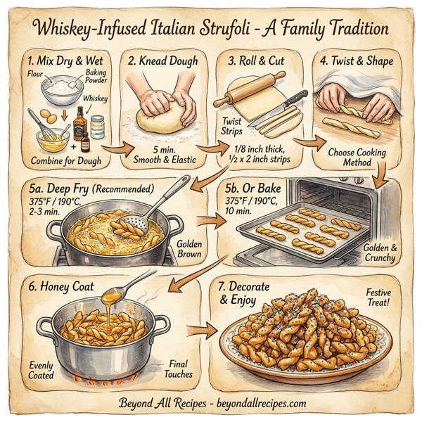 Whiskey-Infused Italian Strufoli instructions