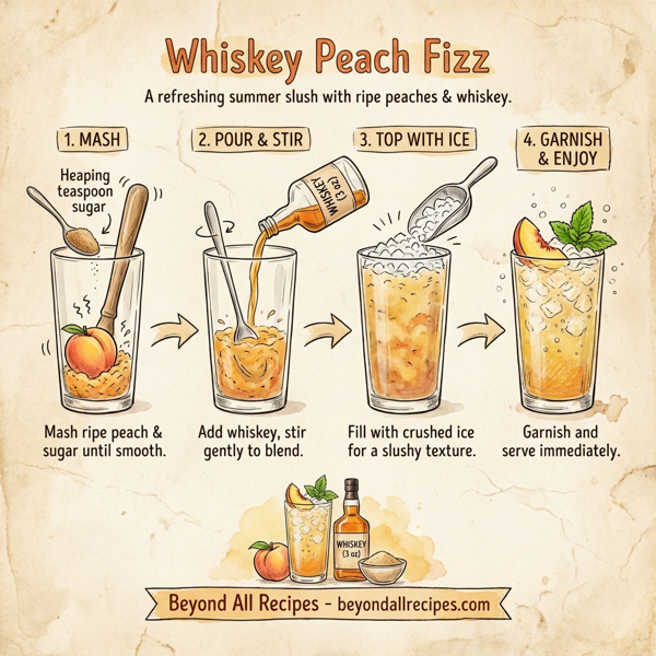 Whiskey Peach Fizz instructions