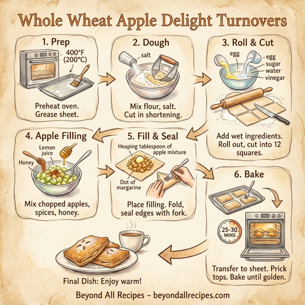 Whole Wheat Apple Delight Turnovers instructions