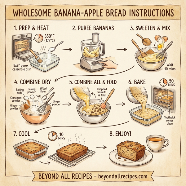 Wholesome Banana-Apple Bread instructions