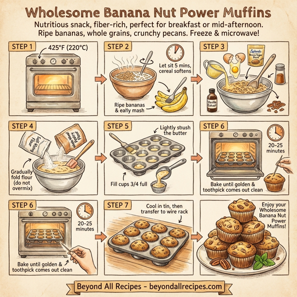 Wholesome Banana Nut Power Muffins instructions