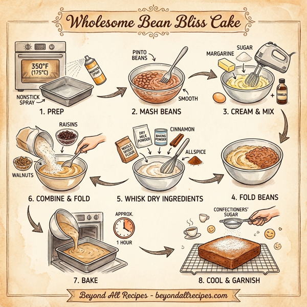 Wholesome Bean Bliss Cake instructions