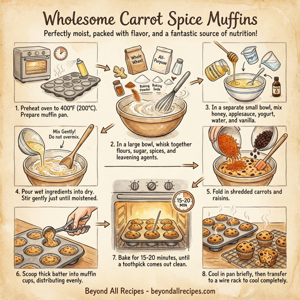 Wholesome Carrot Spice Muffins instructions