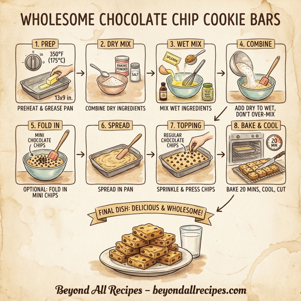 Wholesome Chocolate Chip Cookie Bars instructions