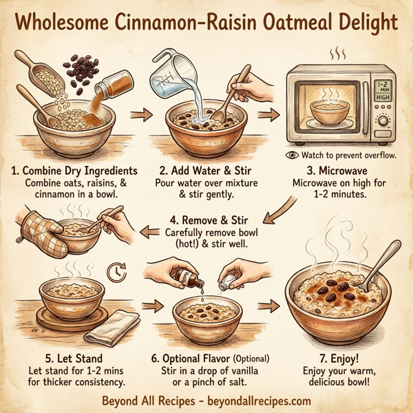 Wholesome Cinnamon-Raisin Oatmeal Delight instructions