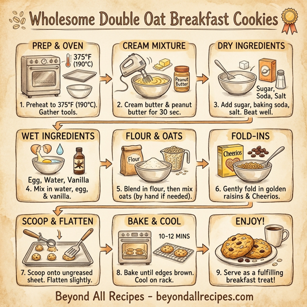 Wholesome Double Oat Breakfast Cookies instructions