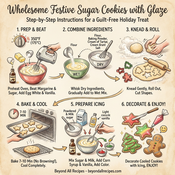 Wholesome Festive Sugar Cookies with Glaze instructions