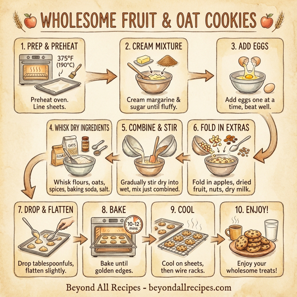 Wholesome Fruit & Oat Cookies instructions
