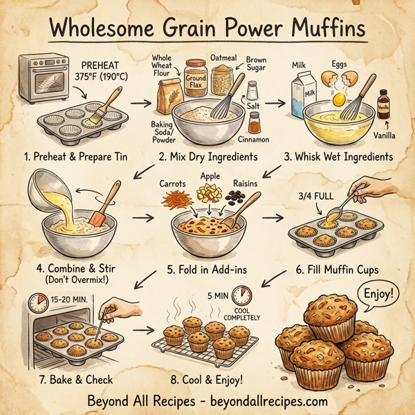 Wholesome Grain Power Muffins instructions