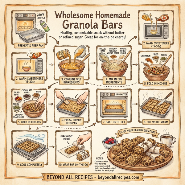 Wholesome Homemade Granola Bars instructions