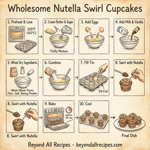 Wholesome Nutella Swirl Cupcakes instructions