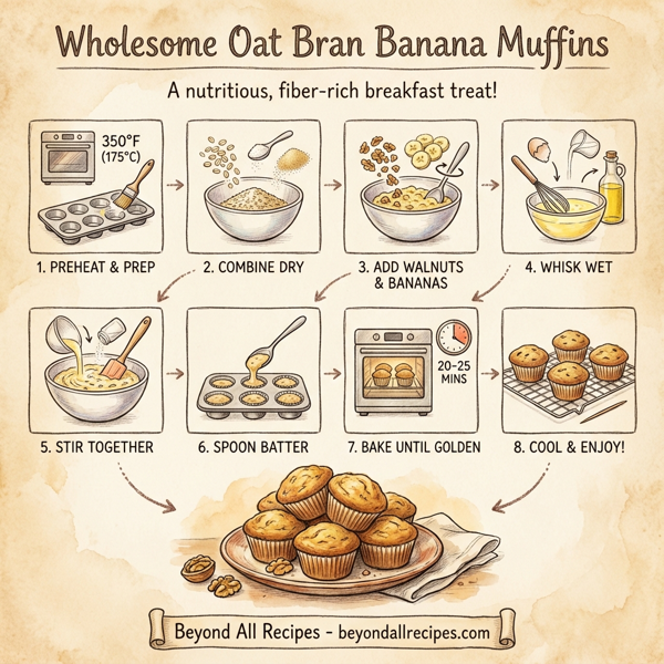 Wholesome Oat Bran Banana Muffins instructions