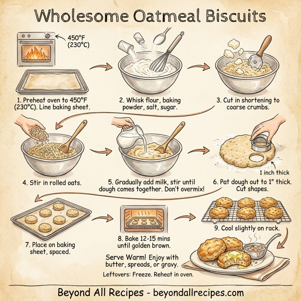 Wholesome Oatmeal Biscuits instructions