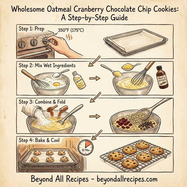 Wholesome Oatmeal Cranberry Chocolate Chip Cookies instructions